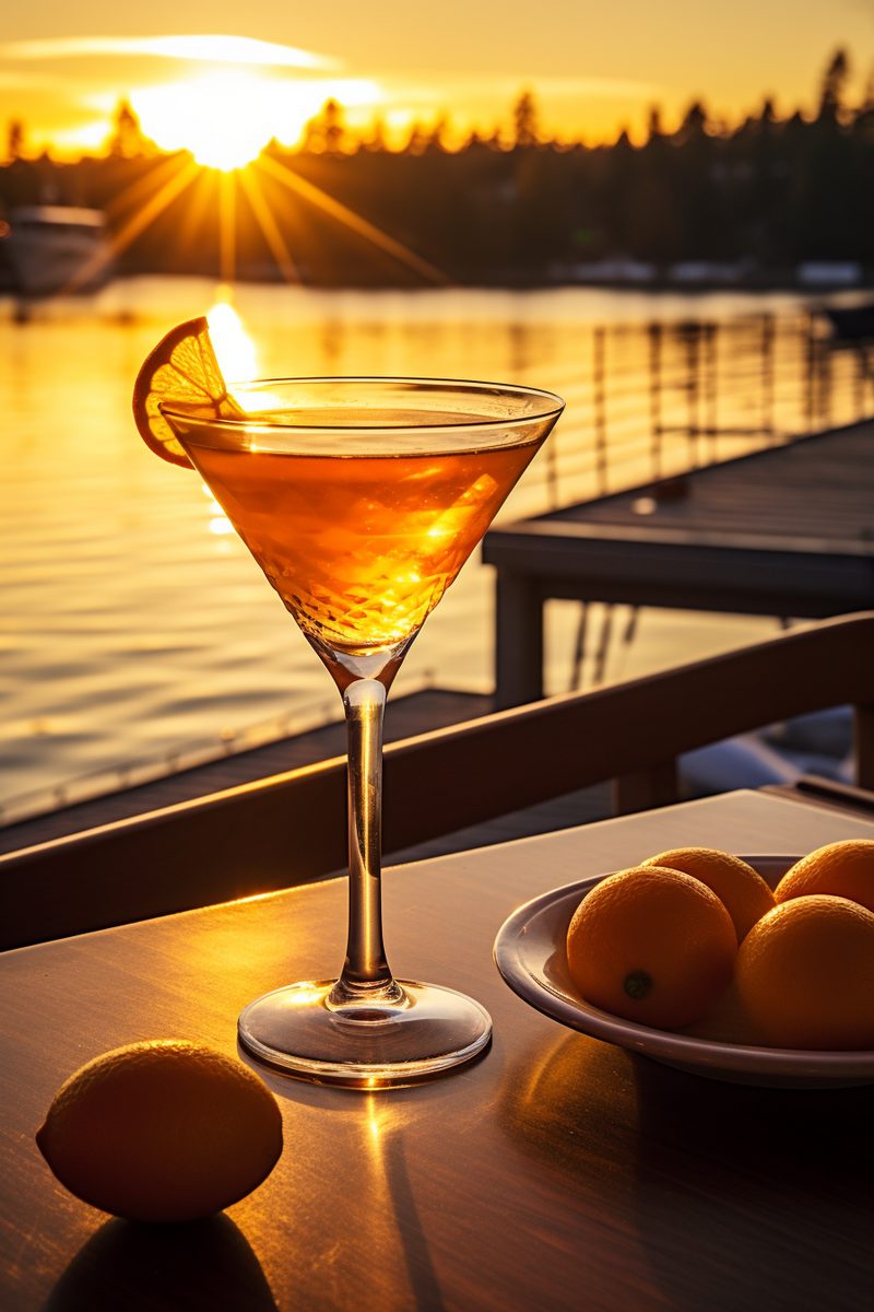 Willamette Sunrise Martini made with Gallon House Gin and Üla Orange Liqueur